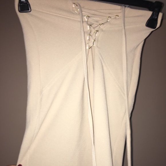 long tight beige skirt - Picture 2 of 2